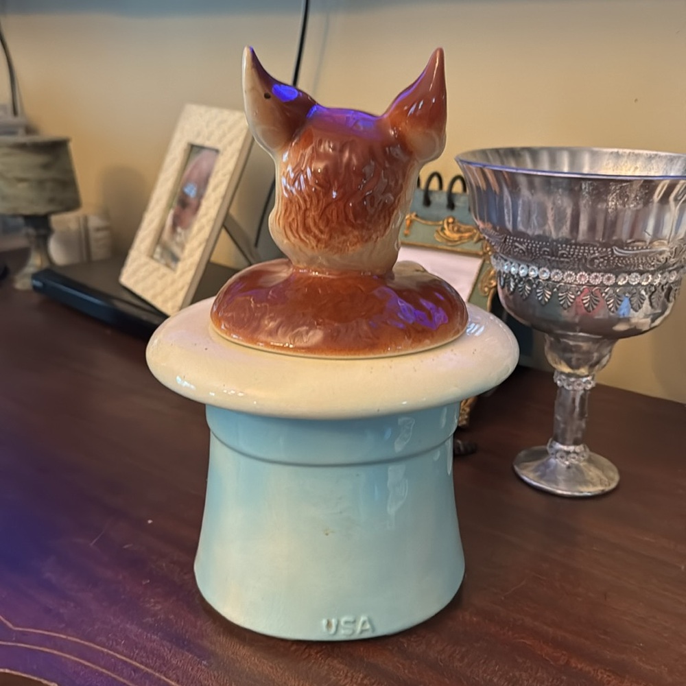 Vintage bunny cookie jar - Picture 2 of 4